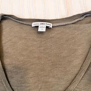 James Perse Standard Olive Green Top